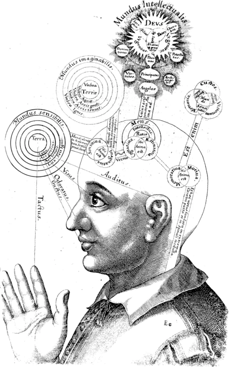 Illustration tirée de Robert Fludd, Histoire des deux cosmos.